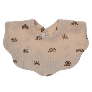 Clii Baby Wave Shape Feeding Yếm Bandana Burp Khăn Vải In Mềm Mại Nguyên Chất Cotton Thấm Hút Nước Bọt Khăn Thoáng Khí Apr