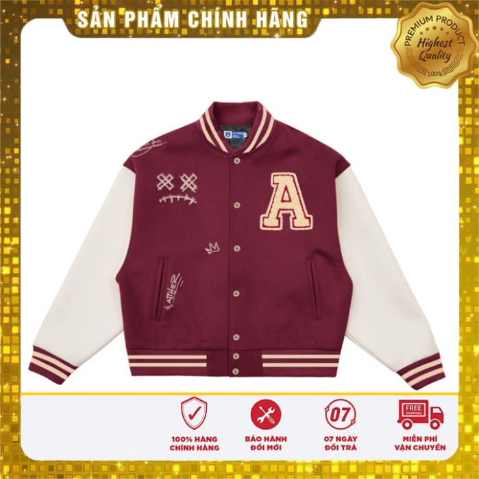 AITHER STUDIO áo khóa ngoài Varsity Jacket Venom Unisex form rộng