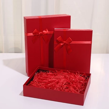 Hộp quà màu đỏ hộp quà cưới Hộp quà sinh nhật lớn tinh tế hộp đóng gói quần áo đơn giản-Hộp quà cưới/quà đính hôn/Kết