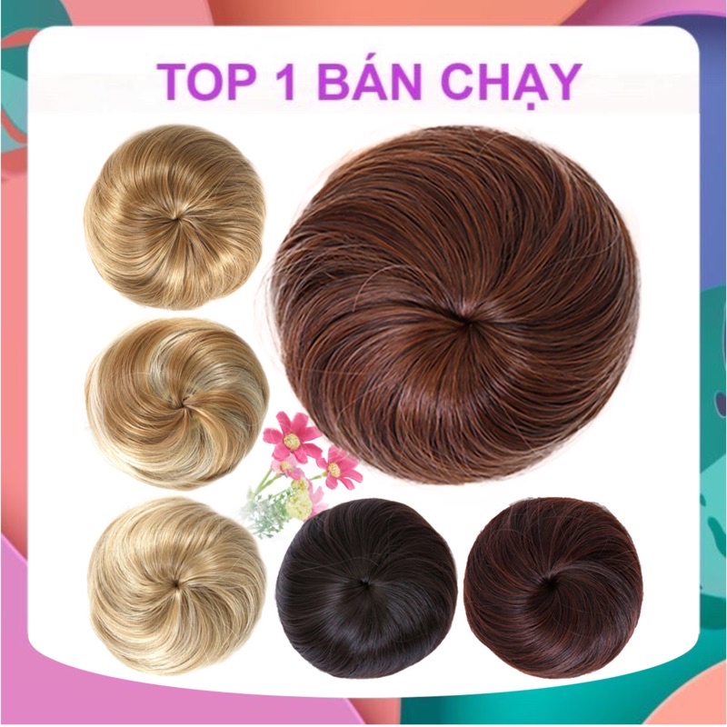 [SỈ TÓC GIẢ] COMBO 5,10,20 BÚI TRÒN TÓC GIẢ CÓ CÀI DÂY RÚT CHO NỮ HÀNG CAO CẤP