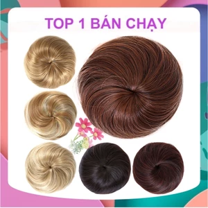 COMBO 5,10,20 BÚI TRÒN TÓC GIẢ CÓ CÀI DÂY RÚT CHO NỮ HÀNG CAO CẤP