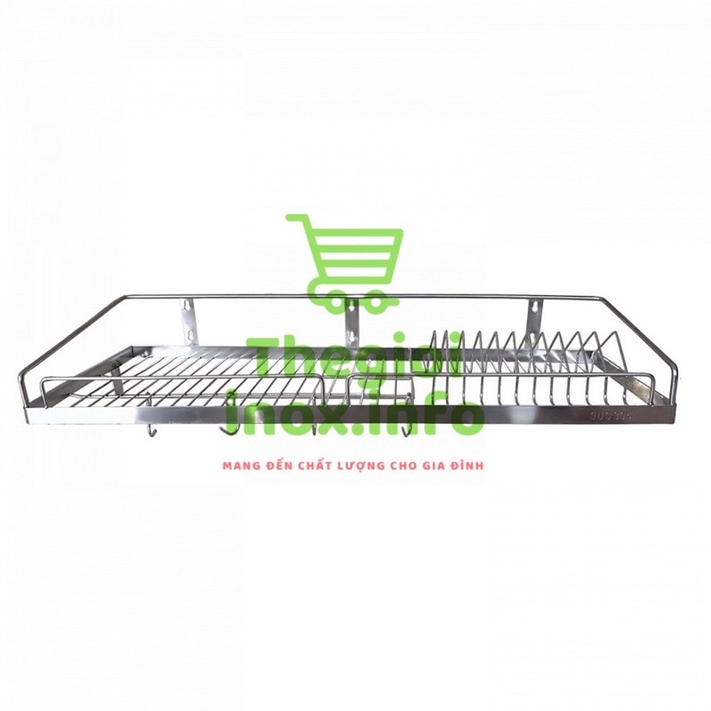Kệ Chén 1 Tầng INOX 304 (Đủ Size) - Rổ Úp Bát Treo Tường Inox | Shopee ...
