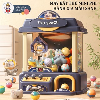MÁY GẮP THÚ KUROMI SIZE LỚN ĐIỀU KHIỂN TỪ XA PHI HÀNH GIA VŨ TRỤ NHẠC ĐÈN KÈM THEO NHIỀU THÚ BÔNG QUẢ ĐỊA CẦU