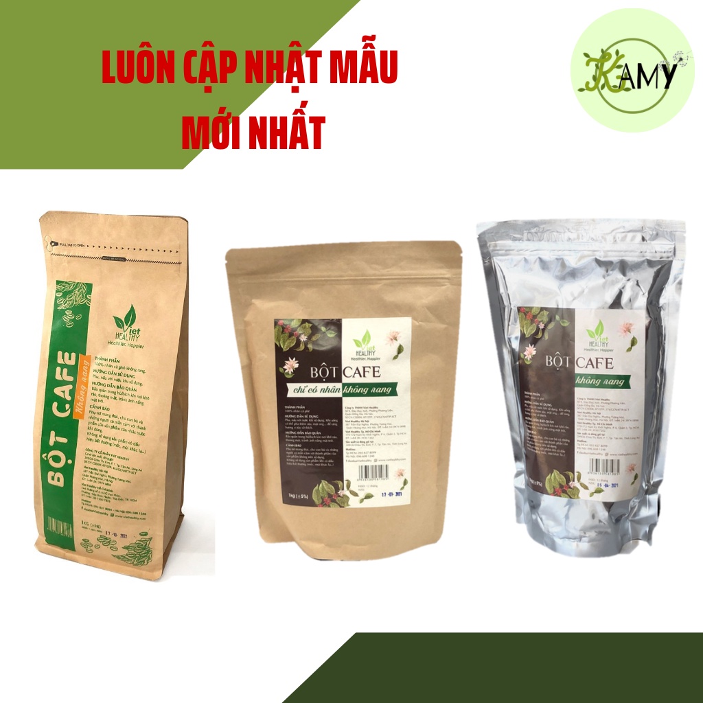 Cà phê VIETHEALTHY chỉ có nhân không rang nhiều dưỡng chất thải độc đại tràng enema thụt tháo túi 1kg (Gerson)