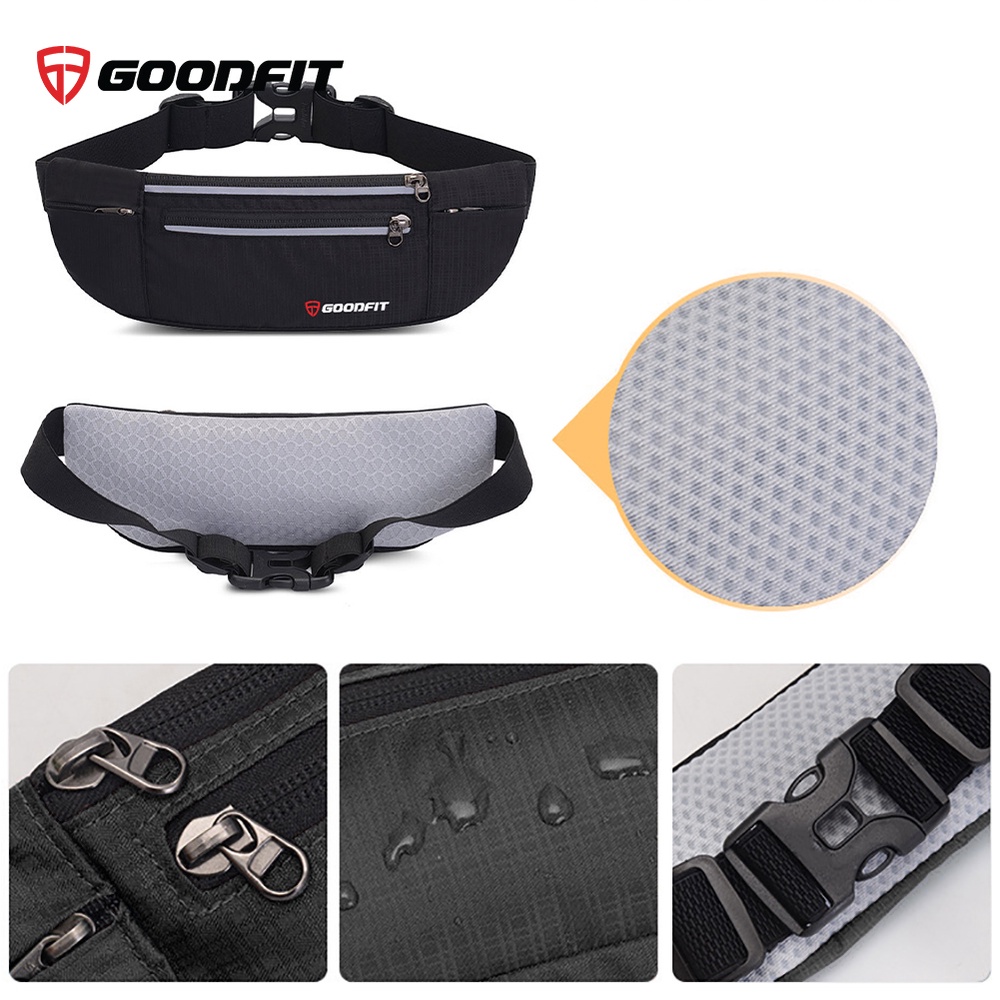 Túi đeo hông chạy bộ có ngăn đựng nước GoodFit GF108RB, túi chạy bộ cao cấp giá rẻ