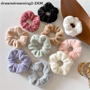 Winter Warm Soft Hair Scrunchies Women Girls Cute Plush Elastic Hair Band Multicolor Rubber Band [zkm]