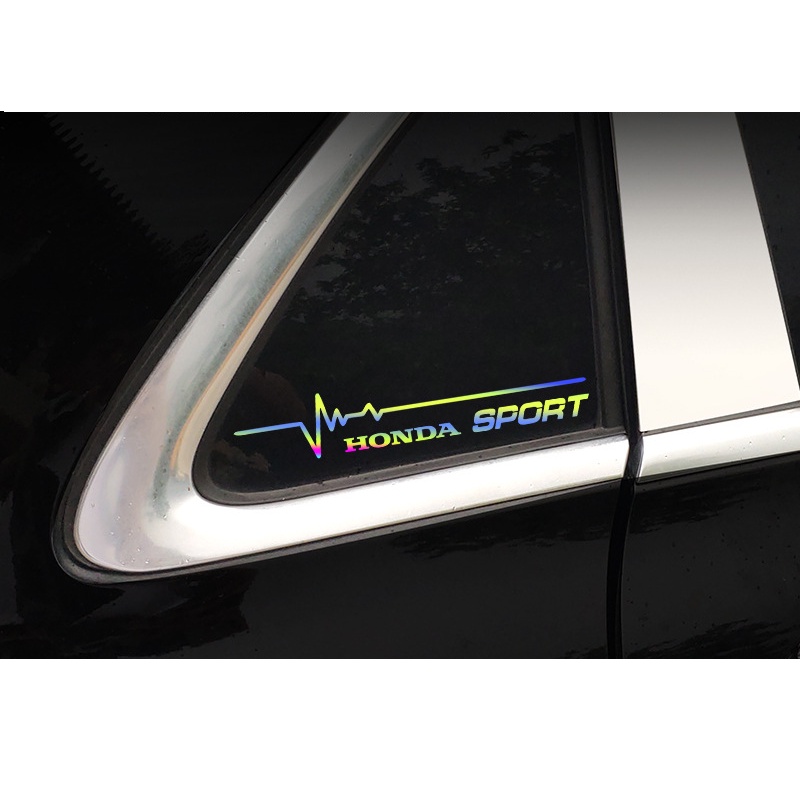 Bộ 2 Đề Can Phản Quang Dán Trang Trí Kính Chắn Gió Xe Hơi toyota honda mitsubishi volkswagen nissan hyundai kia kn ford bmw chevrolet mazda audi benz skoda suzuki fiat daihatsu