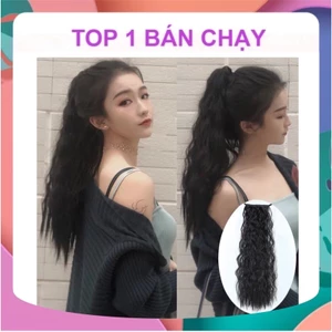 💋GÌ CŨNG RẺ💋 TÓC GIẢ CỘT SÓNG XÙ/TÓC GIẢ BUỘC SÓNG TRỤC CÁ TÍNH
