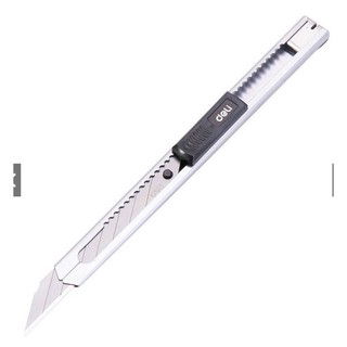 Dao rọc giấy inox nhỏ DELI 2034 SK5 30 ĐỘ