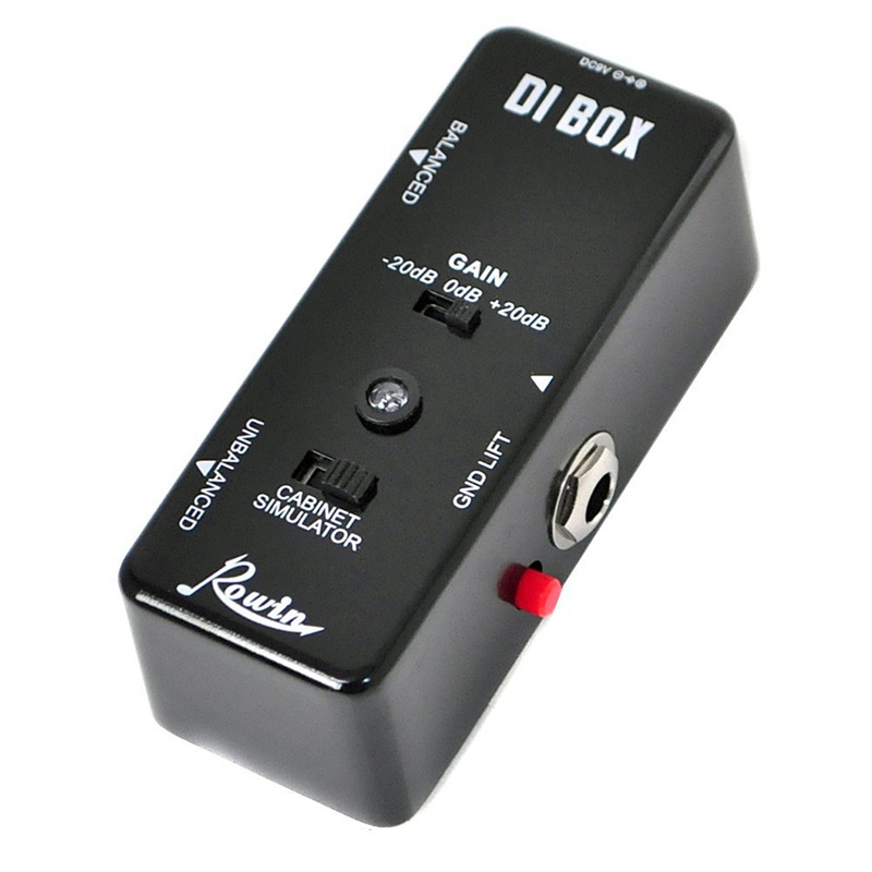 Rowin DI BOX LEF-331 Micro-DI với Cab Sim và Gain Guitar Effect Pedal True Bypass