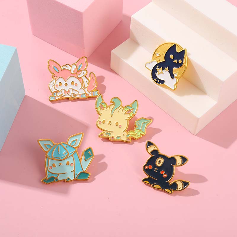 HK1 Anime Pikachu Men Thổ Cẩm Chân Hoạt Hình Dễ Thương Pokémon Vé Áo Huy Hiệu Trang Sức Thời Trang Phụ Kiện Quà Tặng Cho Bạn Bè
