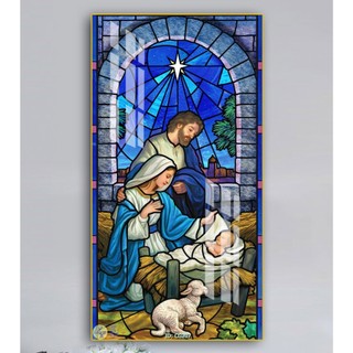 Tranh Công Giáo (50x100cm) - Tranh Treo Tường Laminate Tráng Gương