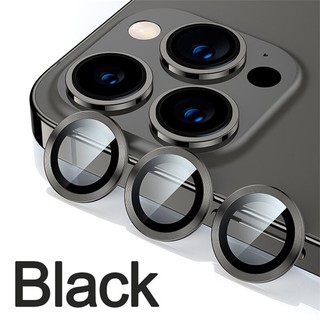 Bảo Vệ Camera Cho iPhone 16 Pro Max 11 12 13 14 15 Pro Max 15 Plus Ống Kính Cường Lực Trên Kim Loại Vòng Bảo Vệ Phim