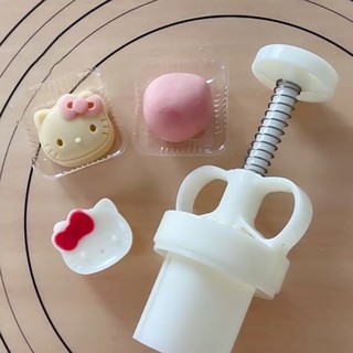 Khuôn Nhựa Làm Bánh Trung Thu Hình Mèo Hoạt Hình diy