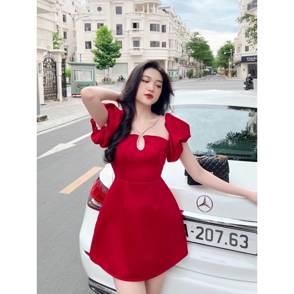 H.E.E - Đầm nữ Water Drop Dress HELEN thiết kế trễ vai sang chảnh đi chơi, đi tiệc