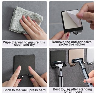 Phòng Tắm Thép Không Gỉ Dao Cạo Giá Đỡ Lưu Trữ Móc Treo Tường Nam Cạo Râu Cạo Râu Kệ Đấm Miễn Phí Dao Cạo Giá Phụ Kiện Tổ Chức 4 cái phù hợp dùng cho gia đình căn hộ văn phòng và không gian nhỏ