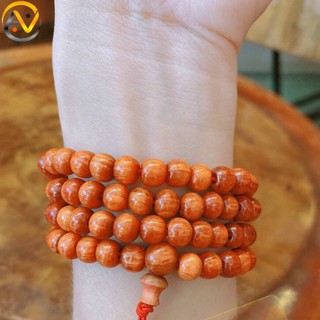 Vòng gỗ huyết long 108 hạt - Size 6 ly 8ly - May mắn trừ tà hóa sát - Bảo hành 12 tháng