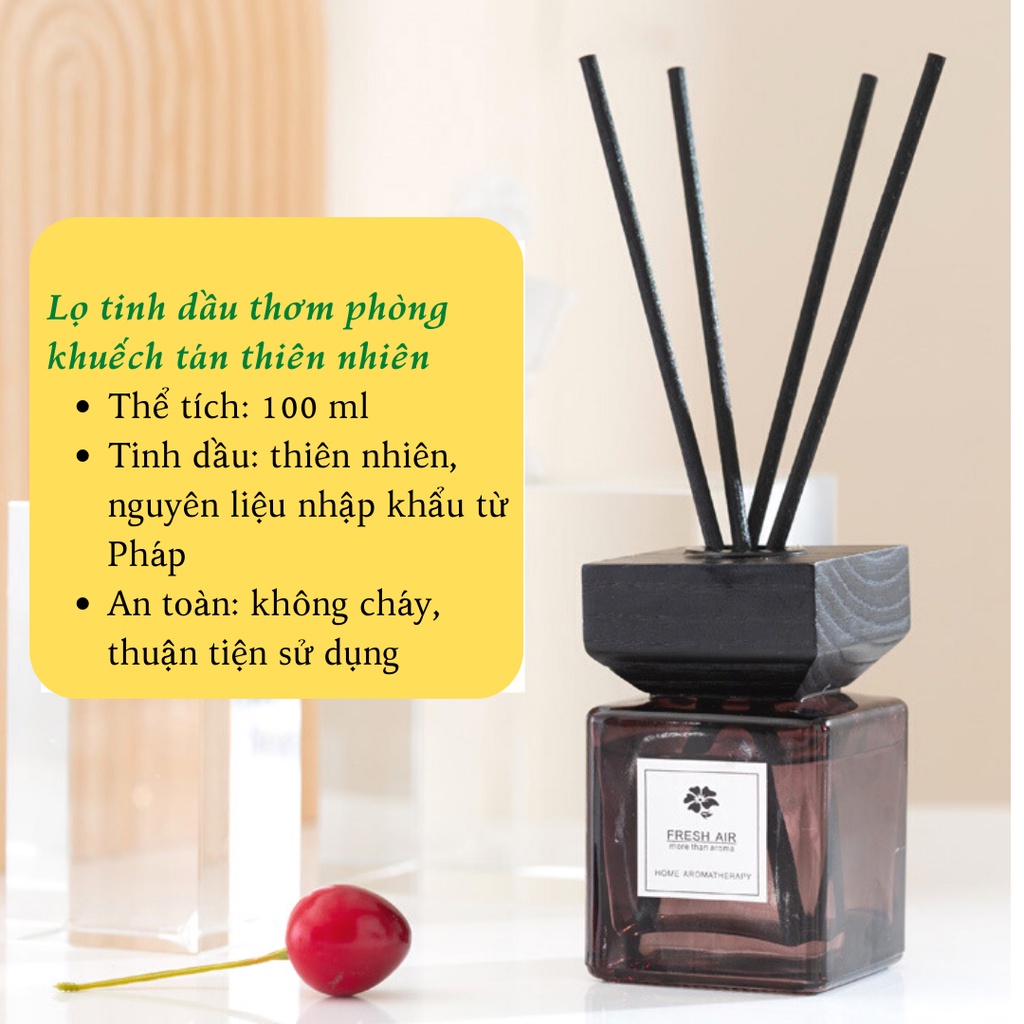 Tinh Dầu Thơm Phòng Lọ Khuếch Tán Thiên Nhiên 100ml - Khử Mùi Không Khí KT52