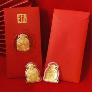 Quà tặng phong thủy - Phong bao lì xì thần tài Hong Kong chiêu tài may mắn tài lộc