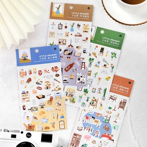 1 Tờ Nhãn Dán Giấy Washi Trang Trí Sổ Lưu Niệm Kiểu Vintage