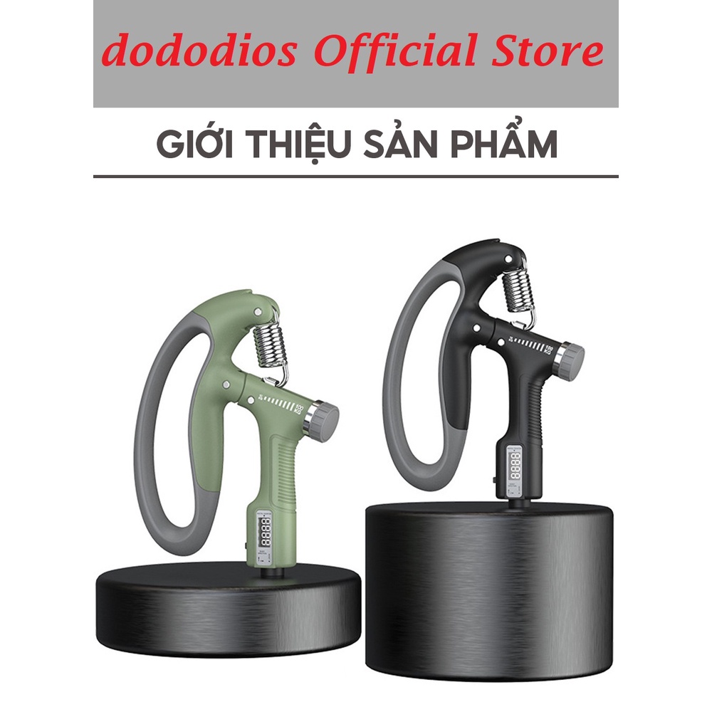 Ảnh Kìm Bóp Tay, Kìm Tập Cơ Tay, Dụng Cụ Tập Gym Tại Nhà Điều Chỉnh Lực Có Đếm 10-100kg - Hãng Dododio 2