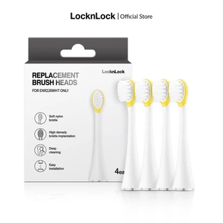 Đầu bàn chải điện cho bé Lock&Lock (4 cái) - ENR226WHT-RB- Màu Trắng