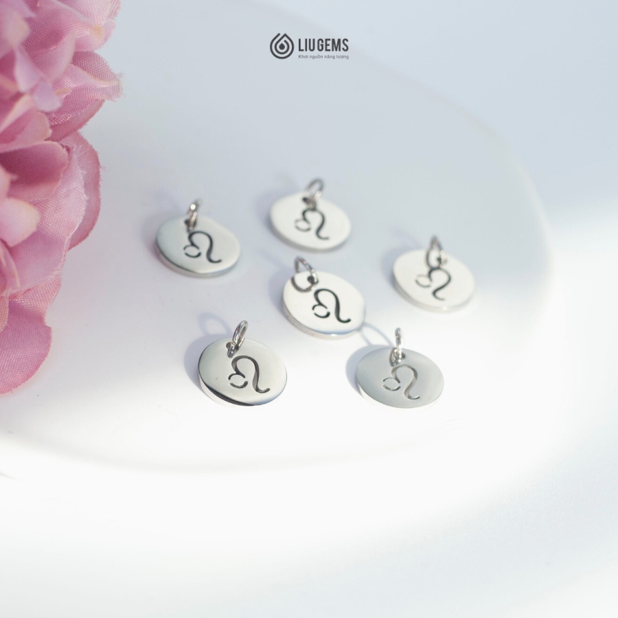 Charm Treo 12 Cung Hoàng Đạo Liugems Thép Không Gỉ Tinh Tế, Dễ Thương CH06