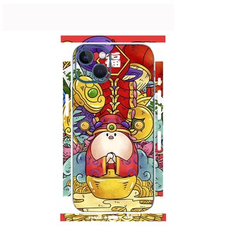 Tấm dán Skin Mặt Sau Heo Thần Tài FULL VIỀN Dành Cho 14 pro max , 13 pro max , 12 pro max , 11 pro max - FukiShop