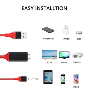 Cáp Di Động 3 Trong 1 1M Cáp Kết Nối Điện Thoại Với Tv Thông Dụng Bộ Chuyển Đổi Micro Usb/Hdmi/Hml VN