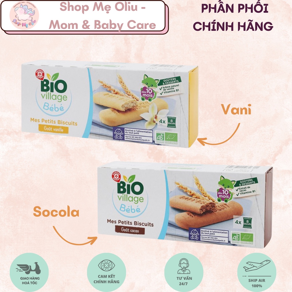 Biscuits bébé goût vanille dès 10 mois bio - 180 g - BIO VILLAGE