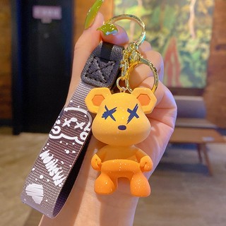 Móc khóa hình gấu bearbrick siêu cute nhiêu màu đẹp  -  moc khoa xe