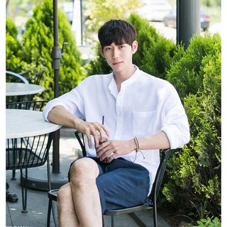 Áo Sơ mi Cổ trụ Unisex Style Hàn Quốc TSP