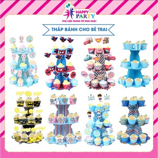 [CÓ VIDEO] Tháp Bánh 3 Tầng Bằng Giấy Trang trí Sinh Nhật Trên Bàn SANG TRỌNG tại Happy Party