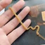 Lắc tay nữ bằng chất liệu titan không gỉ mạ vàng 24k thiết kế kiểu bện vải thời trang sang trọng