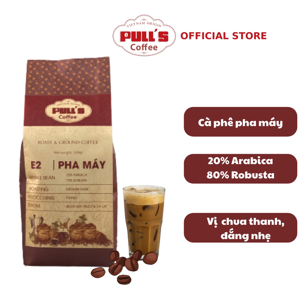 Cà Phê Robusta - Arabica E2 Nguyên Chất Rang Mộc 100% Chính Hãng Pulls ...