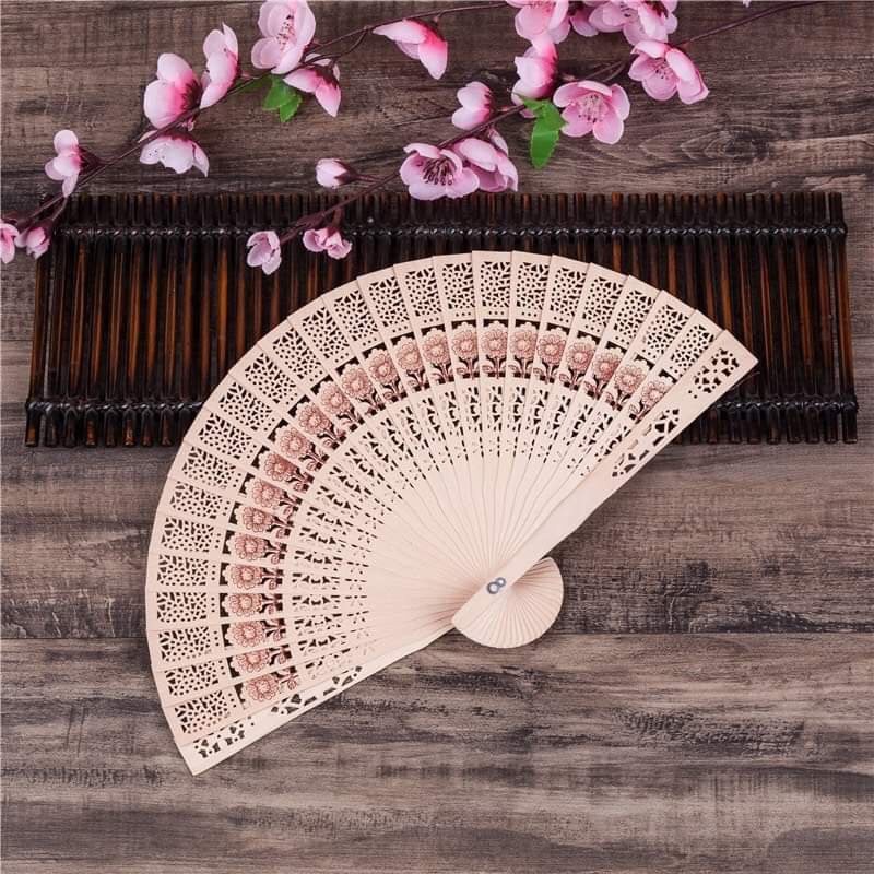 Quạt gỗ trang trí tết QG01