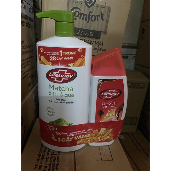 sữa tắm lifebuoy matcha và khổ qua 800gr