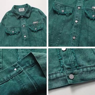 Áo Khoác Jeans Nam Nữ Denim Jacket Hàn Quốc Phối Phụ Kiện Hình Thêu Nổi,3 Màu Áo Cực Hót  From Rộng Thời Trang Unisex