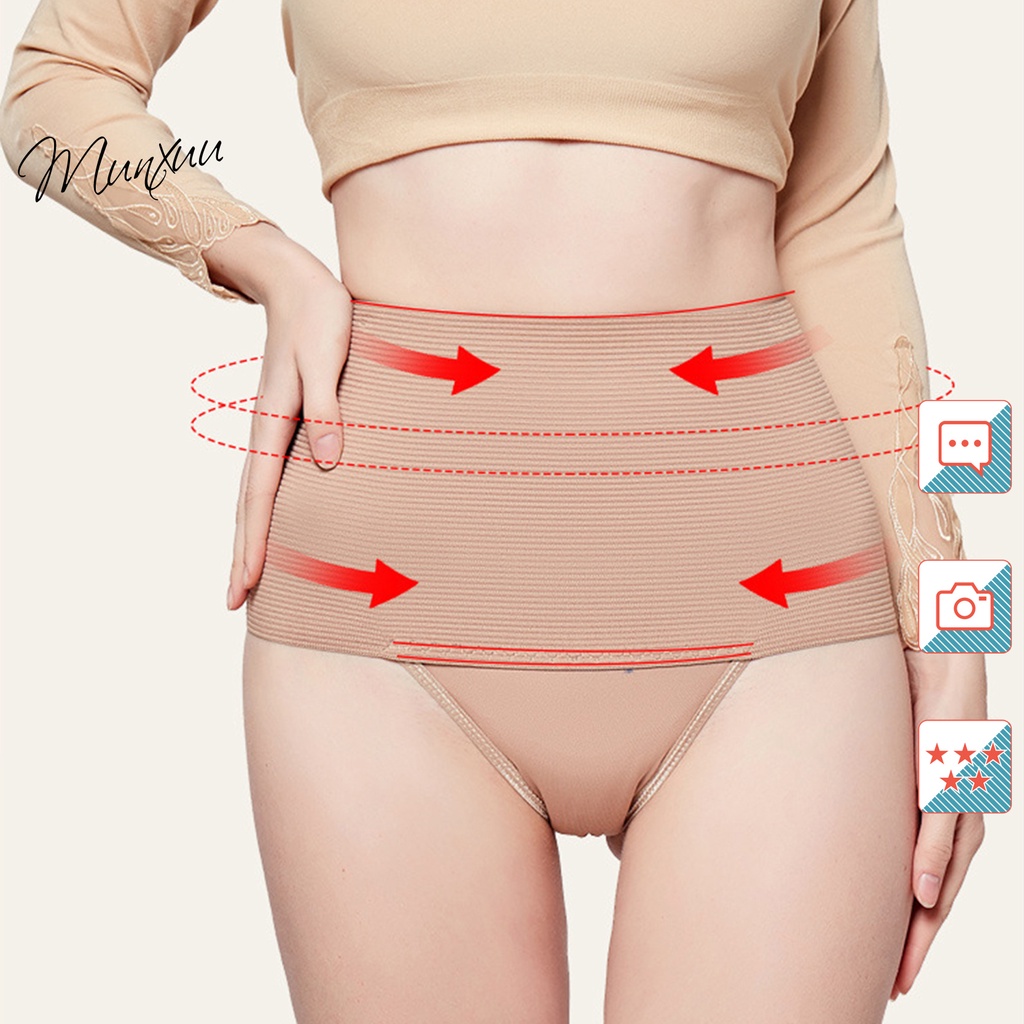 Quần gen bụng cạp cao MUNXUU cạp phối chun định hình ôm nâng siết eo co dãn đa chiều thoáng khí – GB26 spe