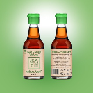 Nước mắm Tĩn 42N cho bé ăn dặm ít muối 60ml