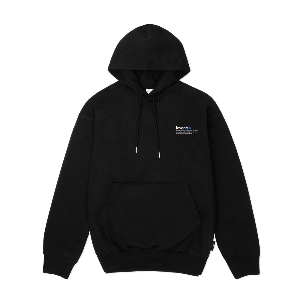 Levents Áo khoác hoodie trơn local brand Popular Logo 2.0 nỉ bông