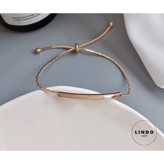 Vòng tay nữ Gold có dây rút điều chỉnh kích thước LINDO