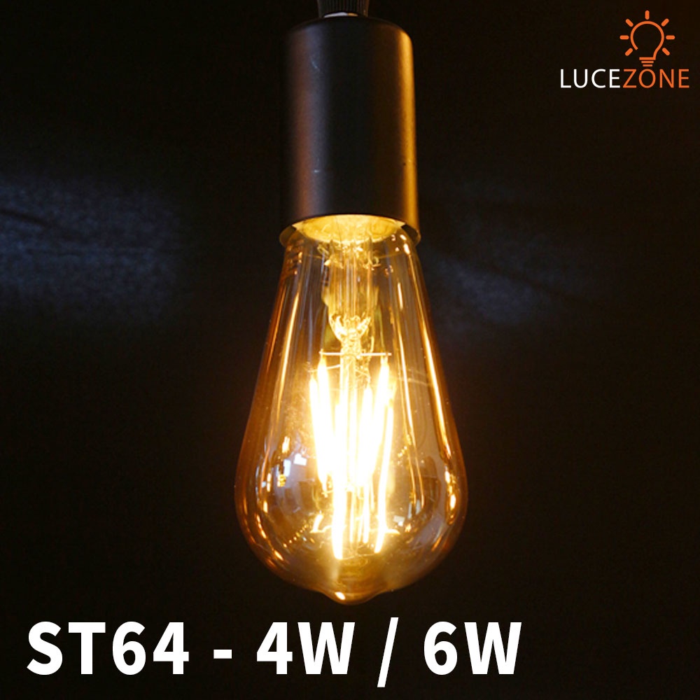 Bóng đèn LED Edison Dây Tóc ST64 4W / 6W xử lý phủ, Kiểu Dáng Vintage ...