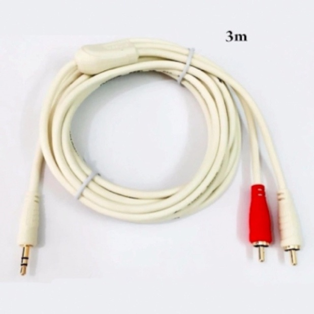 Dây Loa Cao cấp chính hãng Choseal 1 đầu 3.5mm ra 2 AV dài 5m , 3m , 1.8m - ảnh 3