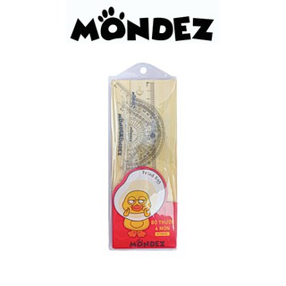 Bộ Thước Kẻ Mondez, 4 Món Chất Liệu Nhựa Cao Cấp M16006
