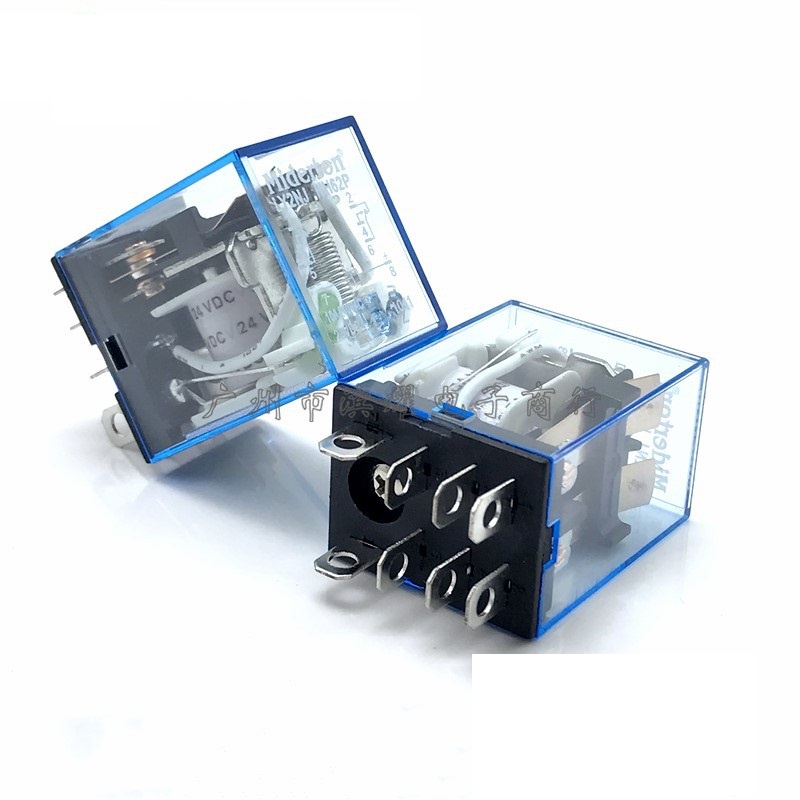 Rơle trung gian 12VDC / 24VAC / 220VAC 8 chân 10A - Relay Kính - Relay ...