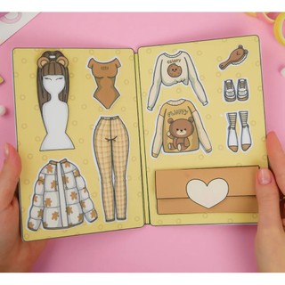 Sổ thời trang mini Bear Wardrobe