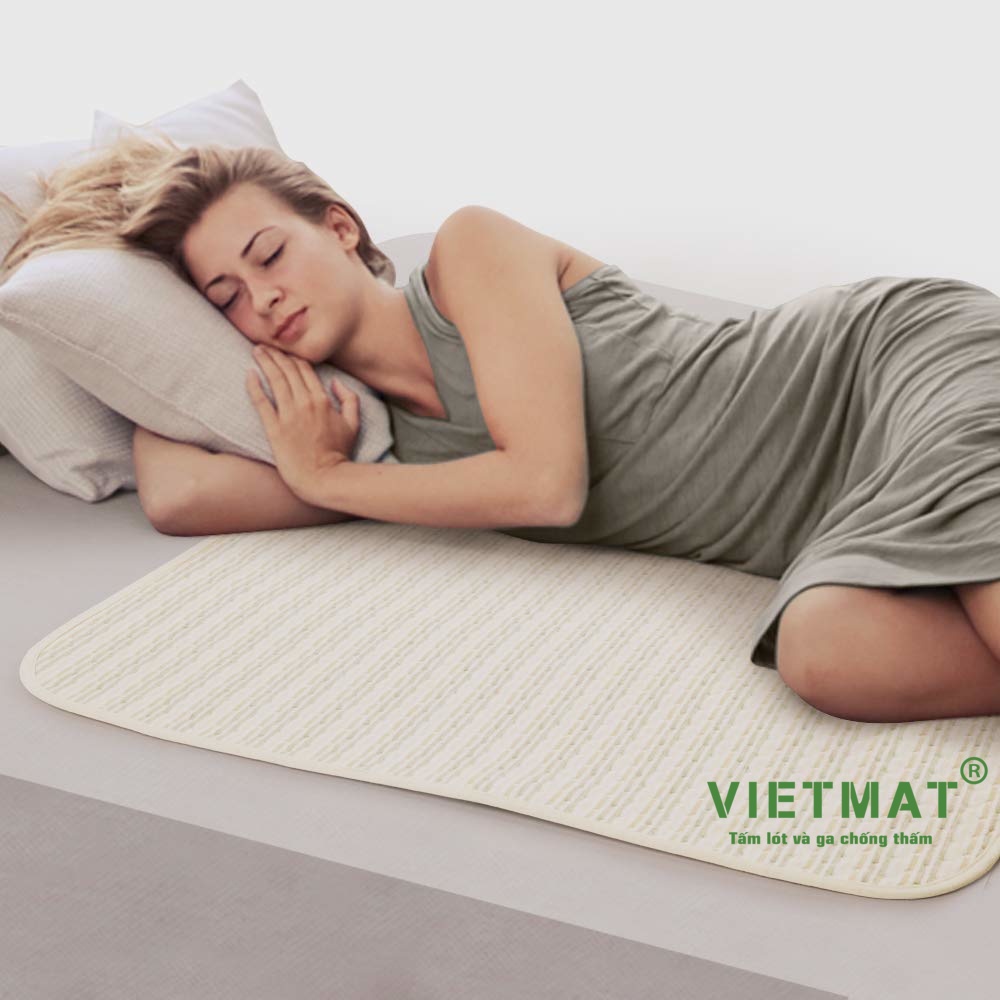 Ảnh Siêu lót chống thấm cho bé Supermat lót mông, lót nôi cũi, trải giường mềm êm, thoáng mát, không nóng bí giặt máy 1