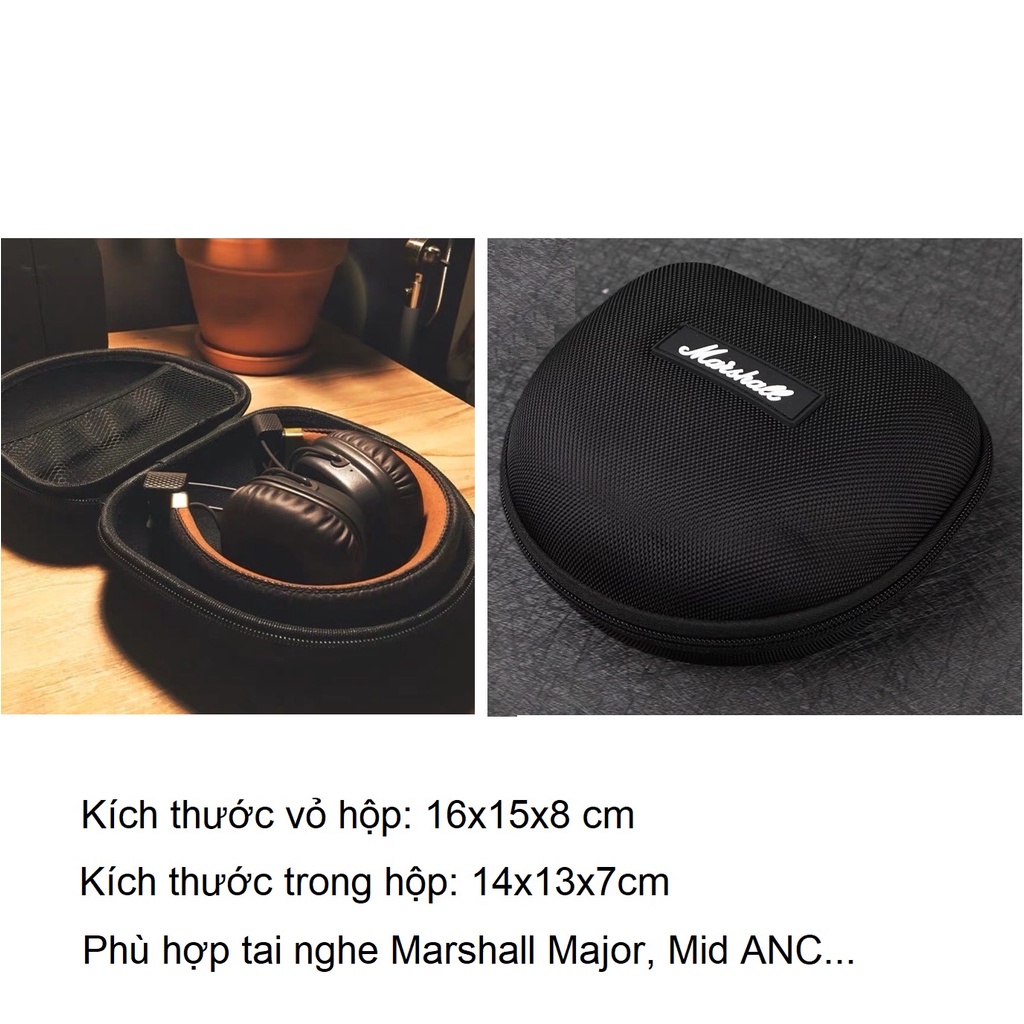 hộp vỏ đựng tai nghe Hộp đựng tai nghe chụp tai Cỡ Lớn fullsize kháng nước cho tai nghe