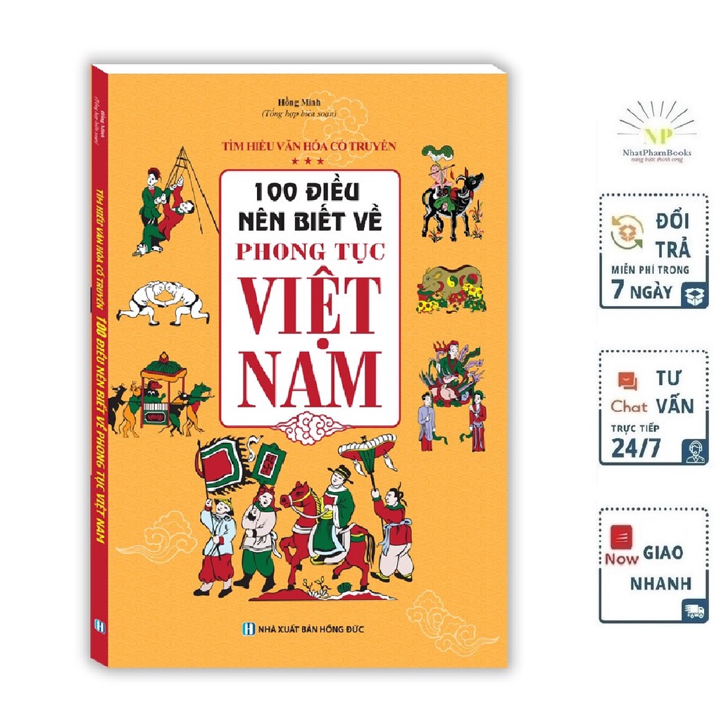 Sách - 100 Điều Nên Biết Về Phong Tục Việt Nam (bìa mềm)